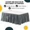 Ruffle Disposable Table Skirt 14 Ft Long Pleated Table Skirts with Adhesive Strip – Fits 6ft+ Rectangle or Round Tables – Ideal for Birthday Parties, Gender Reveal, Baby Showers & Event Decorations 6 pack by Exquisite